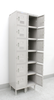 Image GSW Six Tier Premium Steel Tan Lockers - Set of Two - 1 from Bid-on-Equipment.com