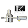 Image SALINA VORTEX D8-2SSY Wye Line Diverter Valve - Stainless Steel  - 4 from Bid-on-Equipment.com