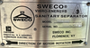 Image 48in SWECO SS48S88 Sanitary Separator - Stainless Steel, 2.5 HP - 5 from Bid-on-Equipment.com