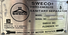 Image 48in SWECO SS48S88 Sanitary Separator - Stainless Steel, 2.5 HP - 8 from Bid-on-Equipment.com