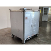 Image 400 Gallon CLAWSON IBC Tote Tank with Cover - Stainless Steel - 1 from Bid-on-Equipment.com