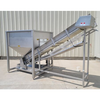 Image 19in W X 11ft L AMERICAN FOOD EQUIPMENT Sanitary Plastic Belt Incline Conveyor with Loading Hopper - 2 from Bid-on-Equipment.com