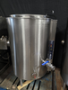 Image 100 Gallon GROEN AH/1E-100 Natural Gas Stationary Self Contained Steam Kettle with Stainless Steel Power-Aid E-Z Lift Cover, 3in Tri-Clover Style Tangent Draw Off Valve - 1 from Bid-on-Equipment.com