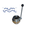 Image 6in Dia. ALFA LAVAL LKB51A-6-FY-316L Manual Hygienic Butterfly Valve - Stainless Steel - 1 from Bid-on-Equipment.com