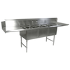 Image 3 Triple Compartment Sink with Drainboard Table - 13 from Bid-on-Equipment.com