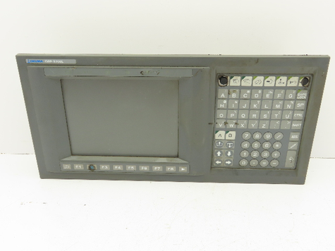 430980 - OKUMA OSP-E100L Operator Control Panel PNL-E10I Monitor Assy LU-300 CNC Lathe - Main Image from Bid-on-Equipment.com