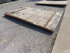 Image 76in W X 11ft H Rustic Sliding Barn Fire Door Vintage Paint Patina Metal Over Wood  - 2 from Bid-on-Equipment.com