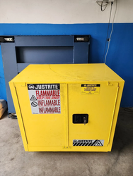 Item 22 Gallon JUSTRITE Sure-Grip Liquid Safety Storage Flammable Cabinet from Bid-on-Equipment.com