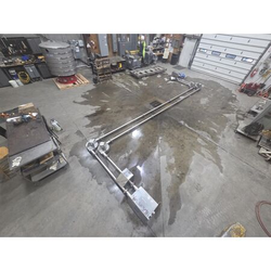 Item 3in Dia. UNITFINE MACHINERY ULS76-185 Drag Tube Chain Conveyor from Bid-on-Equipment.com
